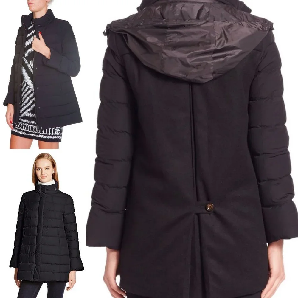 Peuterey Fuscello Bell Sleeve Combo Goose Down Puffer & Wool coat‎